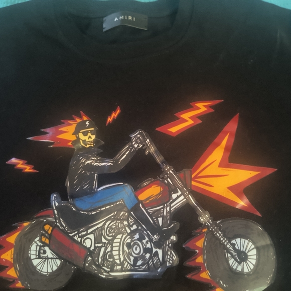 AMIRI Other - 🔥Amiri Flaming Biker Skull Shirt🔥